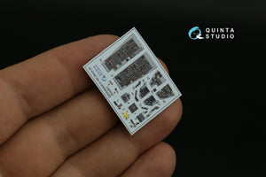 Quinta Studio QD48400 F-16C block 25 3D-Printed &amp;amp; colored Interior on decal paper (Kinetic 2022 tool) 1/48 – image 7