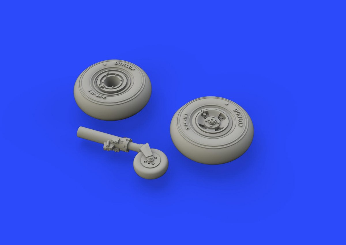 Eduard 672146 Spitfire Mk. VIII wheels - 4 spoke w/ smooth tire EDUARD 1/72 – image 4