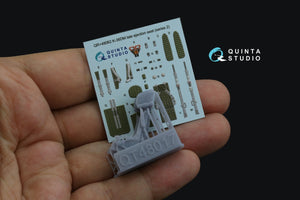 Quinta Studio QR+48062 K-36DM Series2 (late) ejection seat (for MiG-29, MiG-31, Su-27, Su-33, Su-34 aircraft since 2008) (All kits) 1/48 – immagine 2