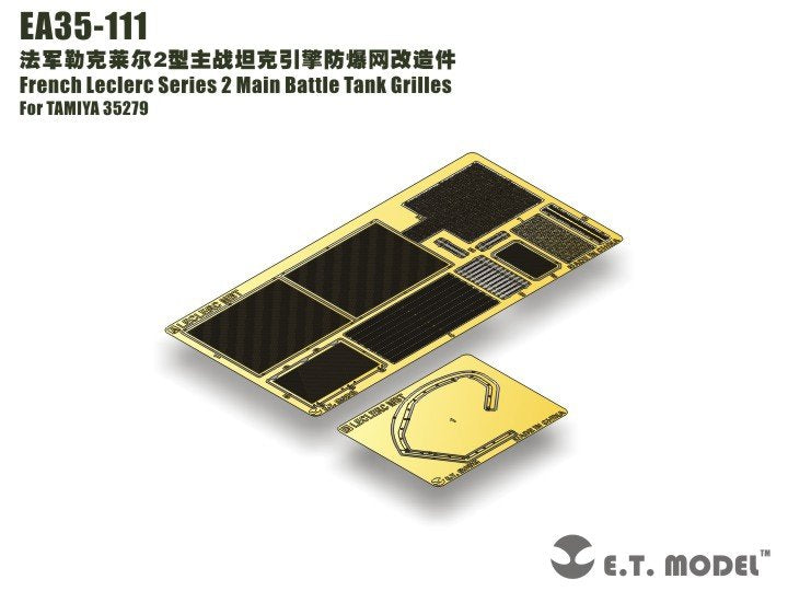 ET Model EA35-111 French Leclerc Series 2 Main Battle Tank Grills For TAMIYA Kit 1/35 – Bild 2