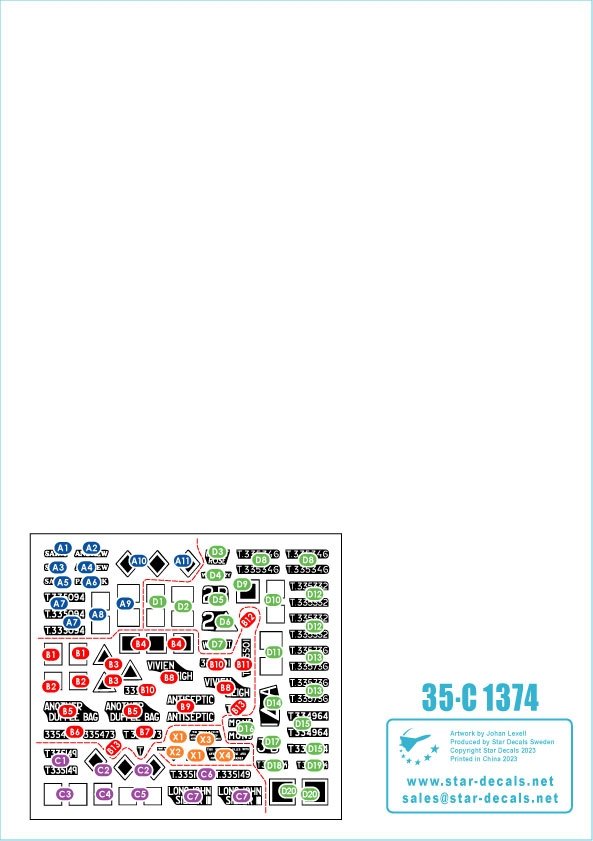 Star Decals 35-C1374 A34 Comet British WW2 markings 1/35 – Bild 2