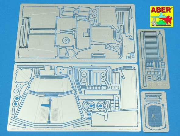 Aber 35132 German half-track tractor part 2 with additional set of fenders, blinds and engine hood (1/35)