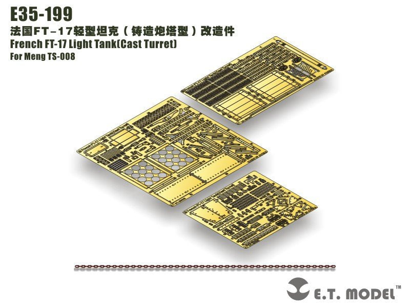 ET Model E35-199 French FT-17 Light Tank(Cast Turret) (For Meng TS-008) (1/35)