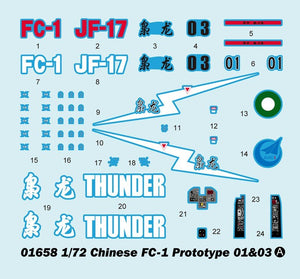 Trumpeter 01658 Chinese FC-1 Fierce Dragon (01/03 Prototype) 1/72 – imagen 9