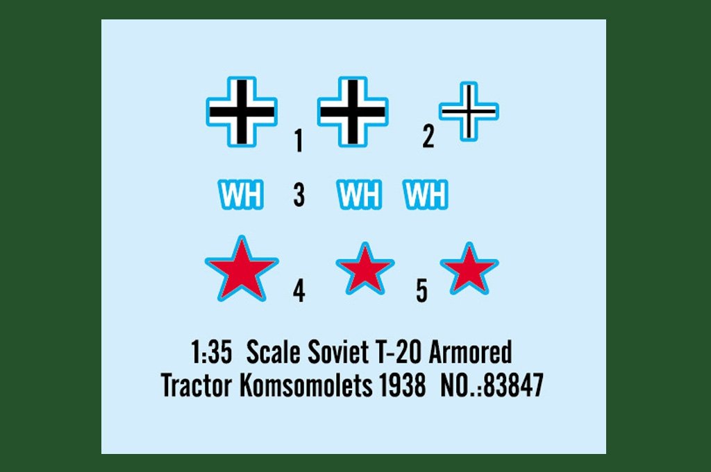 Hobby Boss 83847 Soviet T-20 Armored Tractor Komsomolets 1938 – image 4