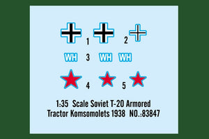 Hobby Boss 83847 Soviet T-20 Armored Tractor Komsomolets 1938 – image 4