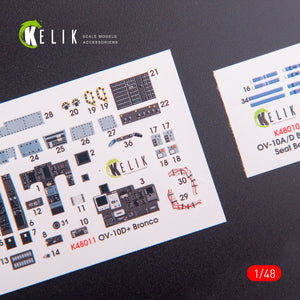 KELIK K48011 OV-10D+ BRONCO INTERIOR 3D DECALS FOR ICM KIT 1/48 – image 8