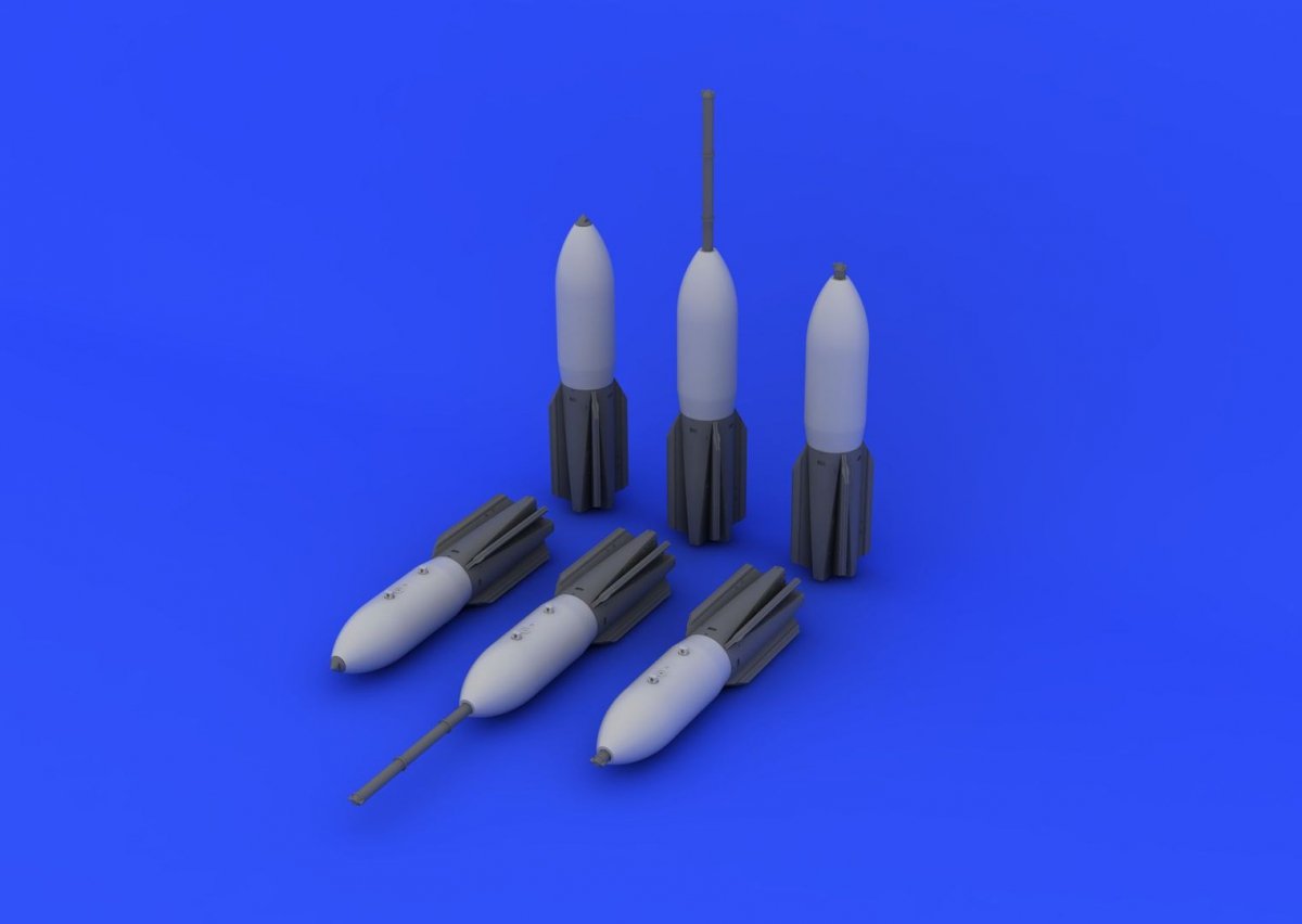Eduard 672059 M117 bombs w/ airbrake 1/72 – image 2