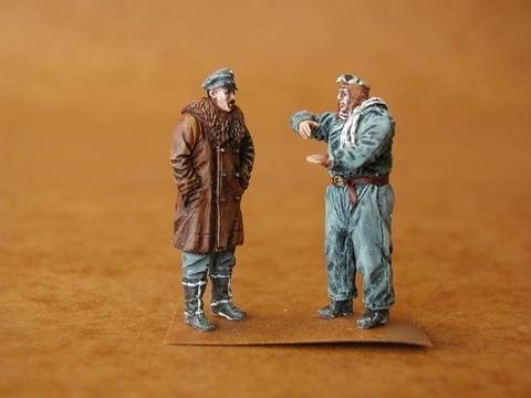CMK F48025 German Pilot+Officer WW I (2 figures) 1/48