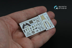 Quinta Studio QD48467 Macchi MC.200 Saetta (Late) 3D-Printed colored Interior on decal paper (Italeri/Tamiya) 1/48 – obrázek 3