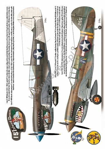 Kagero 7037 Curtiss P-40 F,K,L,M,N models EN/PL – immagine 6