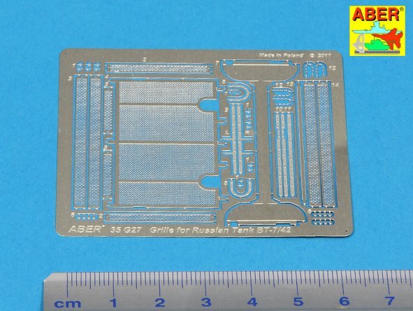 Aber 35G27 Grilles for BT-7 or BT-42 1/35 – image 2