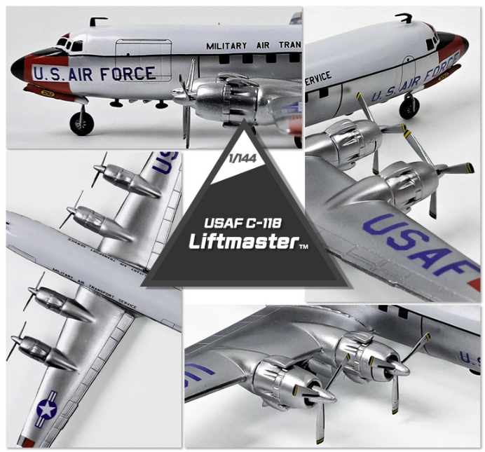 Academy 12634 USAF C-118 Liftmaster 1/144 – immagine 3