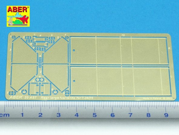Aber 35A097 Rear large fuel tanks for T-34/76 1/35 – image 2