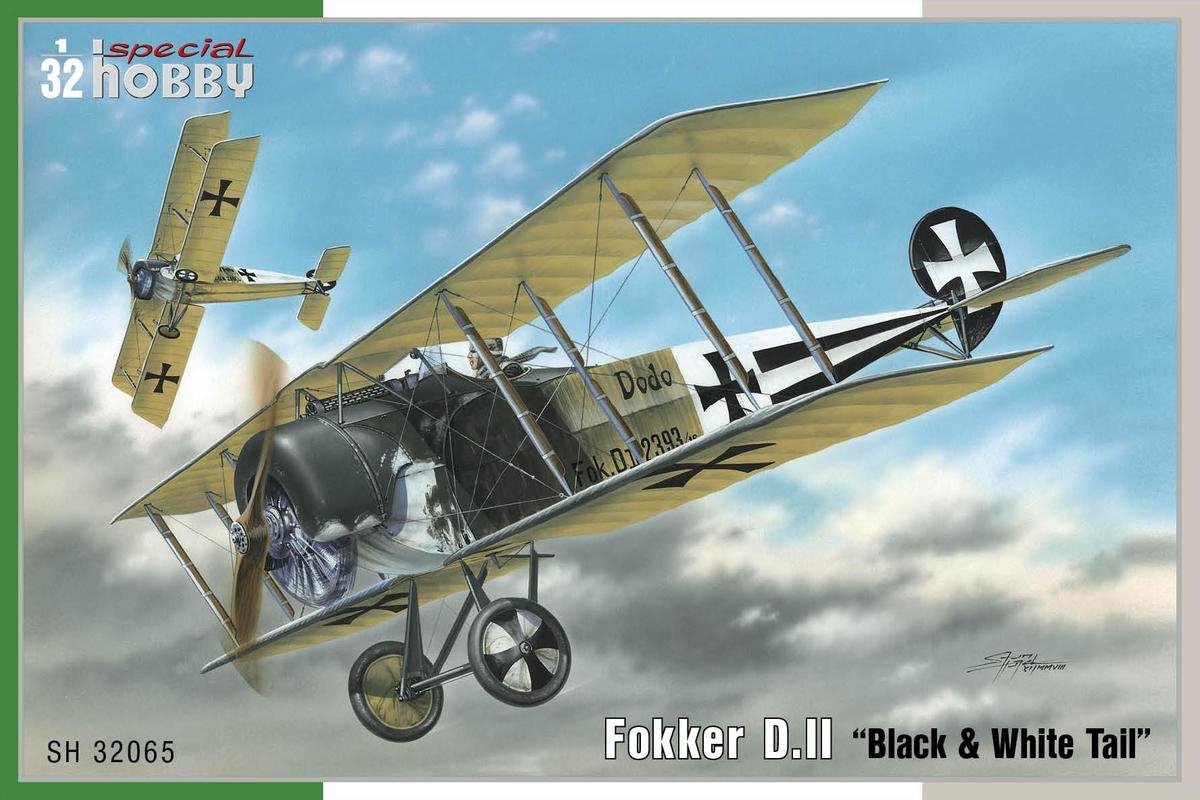 Special Hobby 32065 Fokker D. II Black &amp; White Tail 1/32