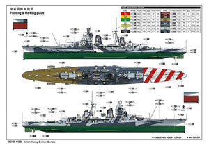 Trumpeter 05349 Italian Heavy Cruiser Gorizia 1/350 – obrázek 11