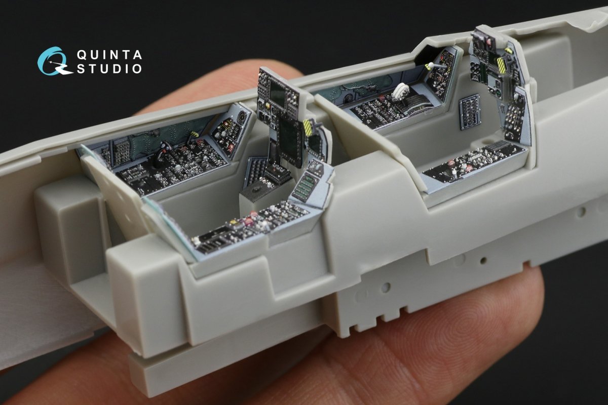 Quinta Studio QD48180 F-14D 3D-Printed &amp;amp; colored Interior on decal paper (Hasegawa) 1/48 – image 4