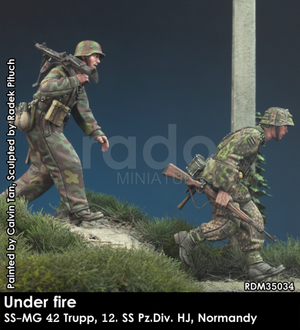 RADO Miniatures RDM35034 Under fire. W-SS MG 42 team, 12. SS-Pz.Div. HJ, Normandy 1944 1/35 – zdjęcie 4