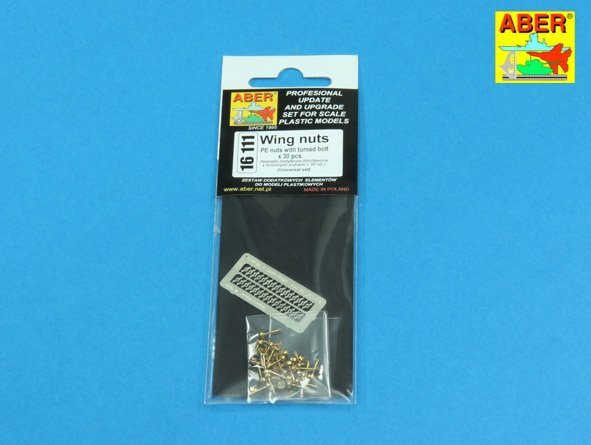 Aber 16111 Wing nuts PE nuts with turned bolt x 30 pcs. 1/16 – image 9