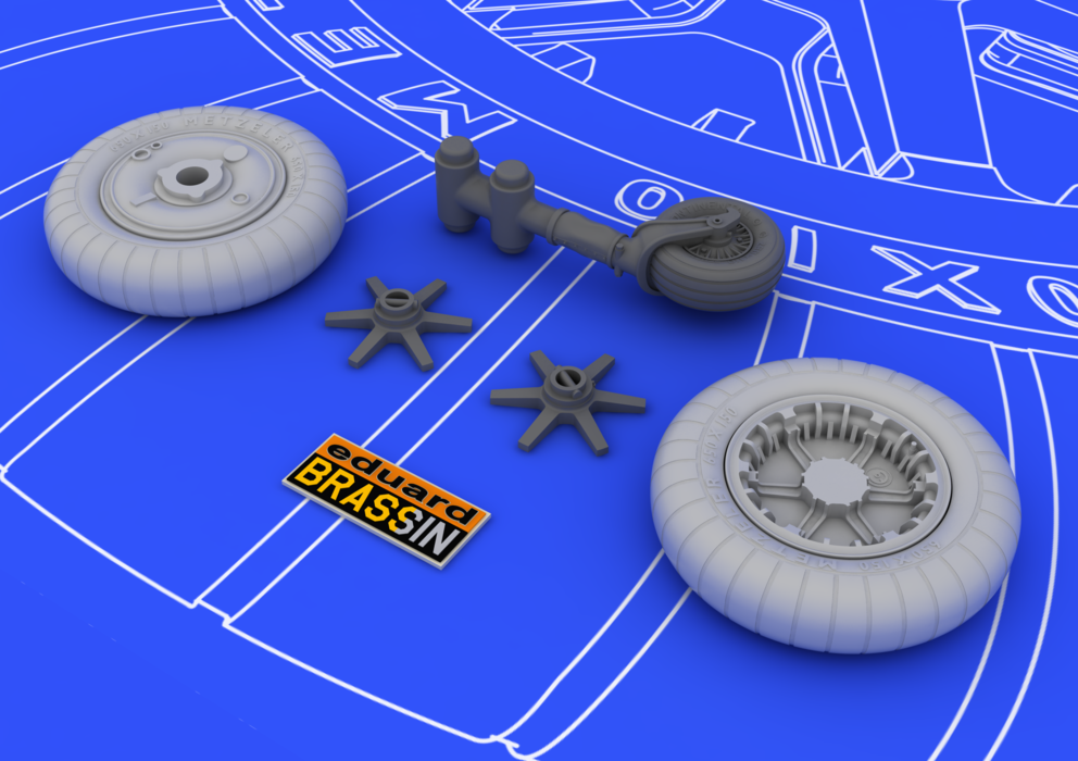 Eduard 648058 Bf 109E wheels 1/48 (EDUARD) – immagine 2