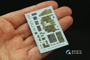 Quinta Studio QD32238 Mitsubishi J2M3/5/6 Raiden 3D-Printed colored Interior on decal paper (Hasegawa) 1/32 – immagine 2