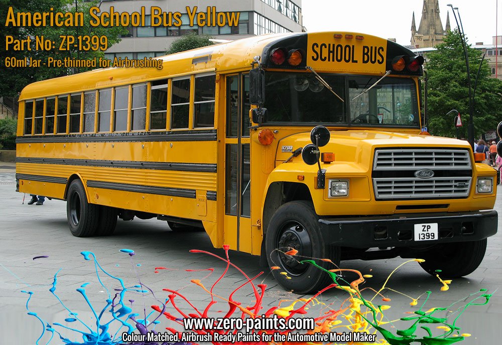 Zero Paints ZP-1399 American School Bus Yellow Paint 60ml