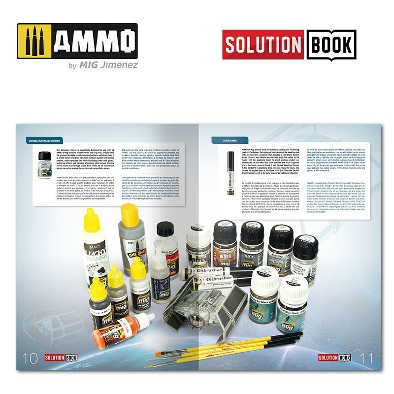 AMMO of Mig Jimenez 6520 SOLUTION BOOK. HOW TO PAINT IMPERIAL GALACTIC FIGHTERS (Multilingual) – image 2