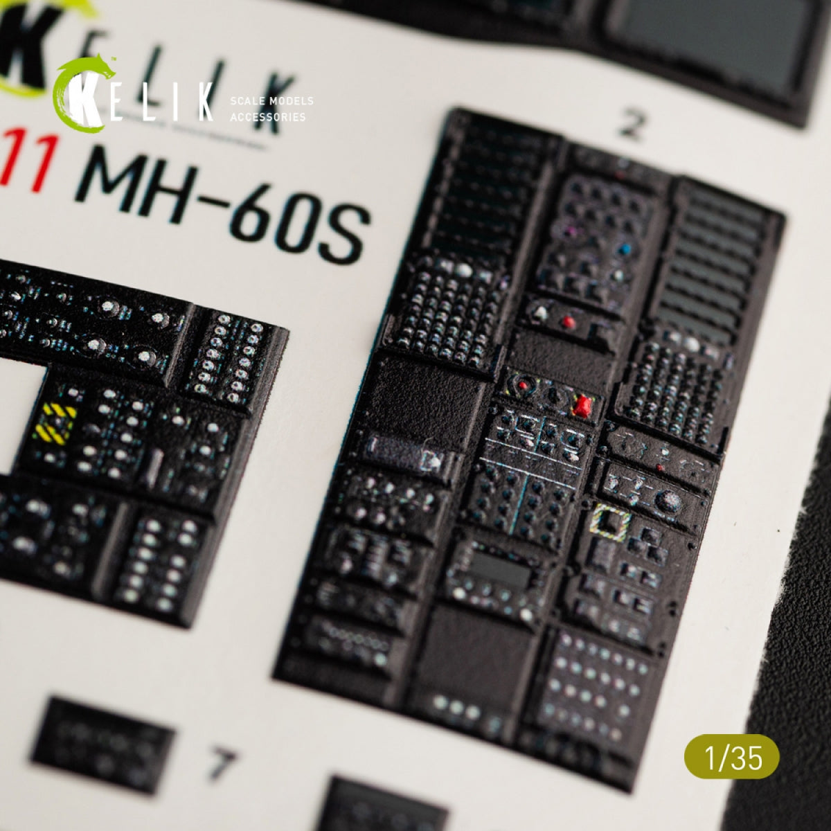 KELIK K35011 MH-60S KNIGHT HAWK INTERIOR 3D DECALS FOR KITTY HAWK KIT 1/35 – Bild 7