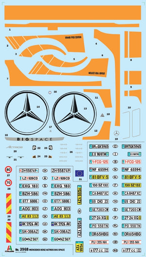 Italeri 3968 MB Actros MP4 Big Space - Grand Prix Edition 1/24 – image 4