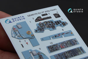 Quinta Studio QD48170 Su-27 3D-Printed colored Interior on decal paper (for KittyHawk kit) 1/48 – image 5