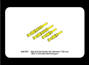 Aber A48 003 Set of 4 barrels tips for German 7.92 mm MG 17 aircraft machine guns (1/48) – image 5