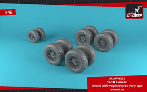 Armory Models AW48332 B-1B Lancer wheels w/ weighted tires, early 1/48 – image 4