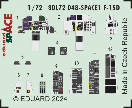 Eduard 3DL72048 F-15D SPACE 1/72 – obrázek 3