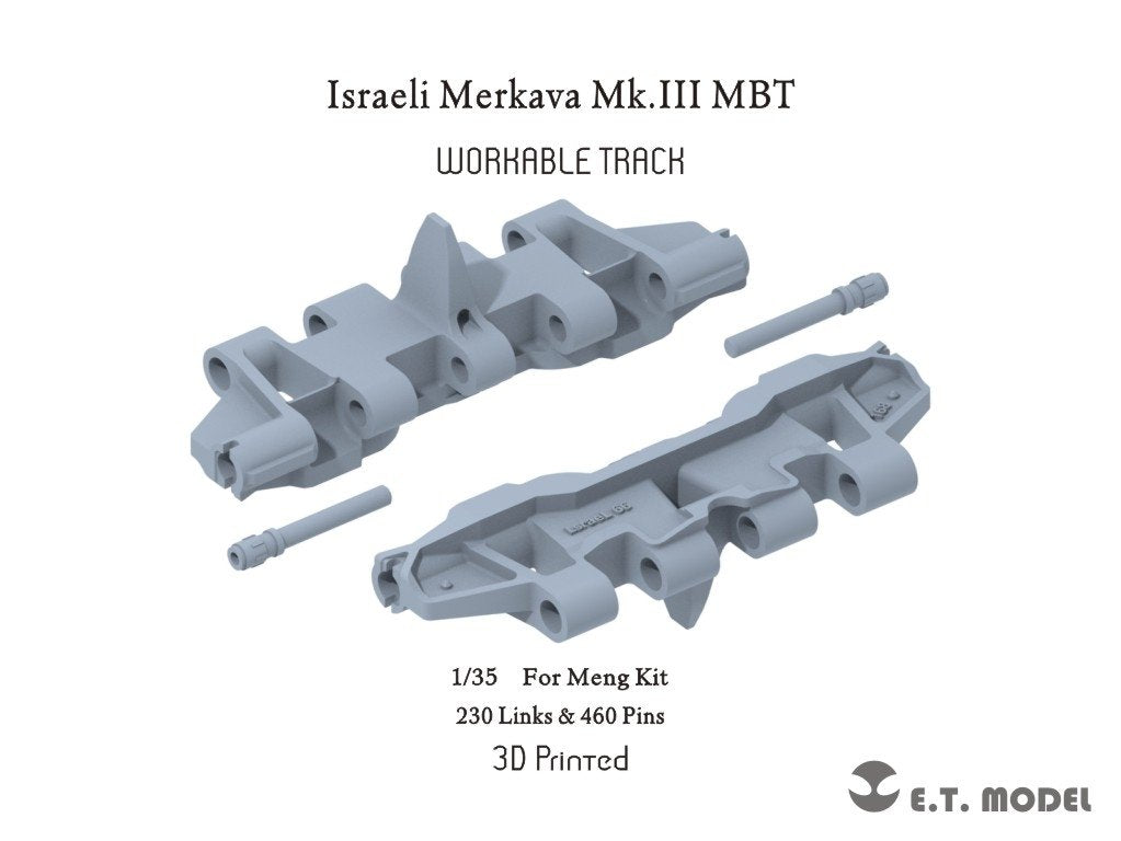ET Model P35-055 Israeli Merkava Mk.III MBT Workable Track ( 3D Printed ) 1/35