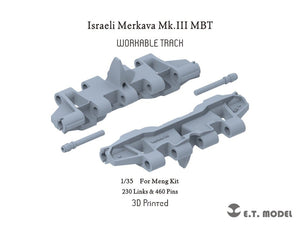ET Model P35-055 Israeli Merkava Mk.III MBT Workable Track ( 3D Printed ) 1/35