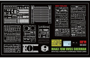 Rye Field Model 5042 M4A3 76W HVSS Sherman With full interior 1/35 – image 2