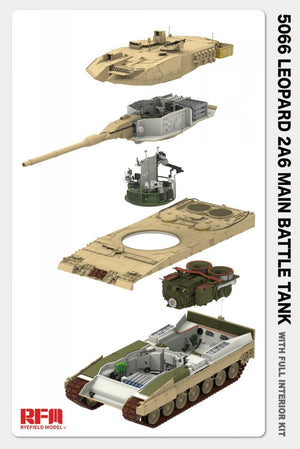 Rye Field Model 5066 Leopard 2 A6 - FULL INITERIOR 1/35 – obrázek 6