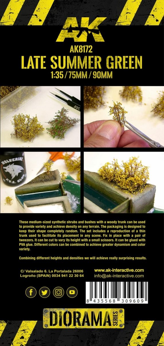AK Interactive AK8175 BLOMMING YELLOW SHRUBBERIES 75MM / 90MM 1/35 – image 3