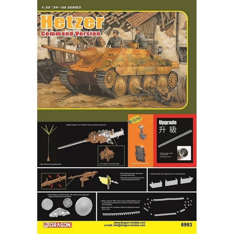 Dragon 6993 Hetzer Command Version 1/35 – immagine 2