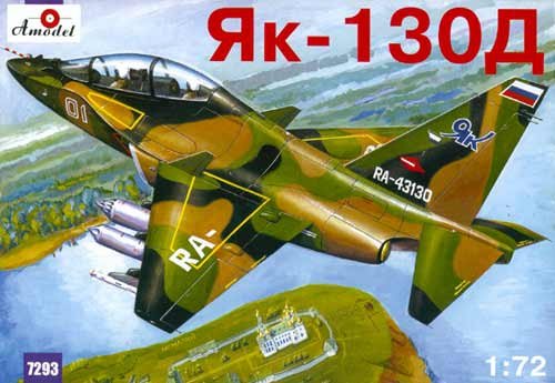 A-Model 07293 Yakovlev Yak-130D Avion d'entraînement à réaction moderne des forces aériennes russes 1/72