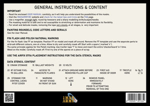 1 Man Army 48KIT001 Full Masking Set Westland Lysander (Airfix) 1/48
