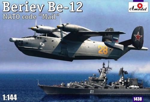 A-Model 01438 Beriev Be-12 'Mail' Russian Anti-Submarines Amphibious Aircraft 1/144