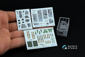 Quinta Studio QD+48058 Tornado F.3 3D-Printed &amp;amp; colored Interior on decal paper (Revell) (with 3D-printed resin parts) 1/48 – immagine 2