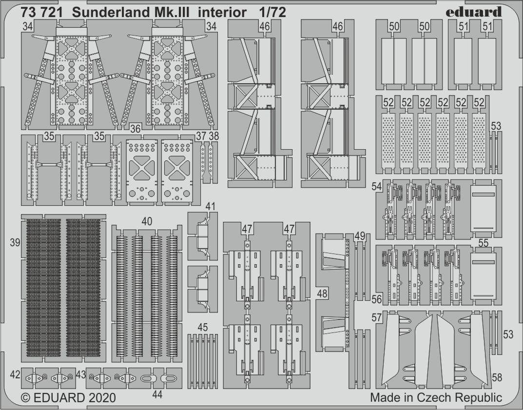 Eduard 73721 Sunderland Mk. III interior 1/72 SPECIAL HOBBY – image 2