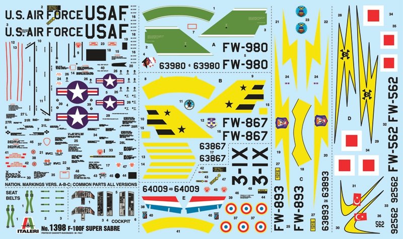 Italeri 1398 F-100F SUPER SABER (1/72) – Bild 5