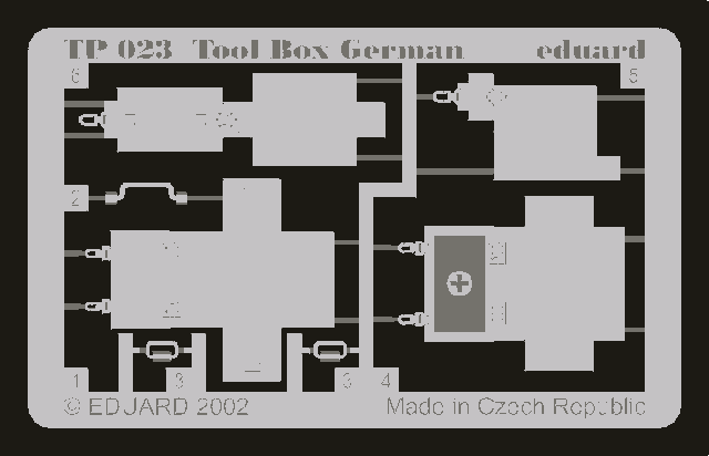 Eduard TP023 Tool Box German 1/35