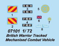 Trumpeter 07101 British Warrior Tracked Mechanized Combat Vehicle (1/72) – image 3