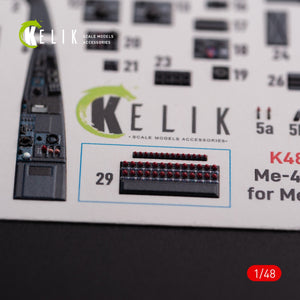 KELIK K48075 Messerschmitt Me-410 A1 interior 3D decals for Meng Model kit 1/48 – Bild 4