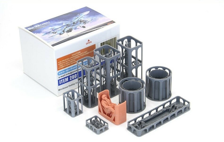 MiniBase 2001 Su-33 Flanker-D 3D print kit upgrade 1/48
