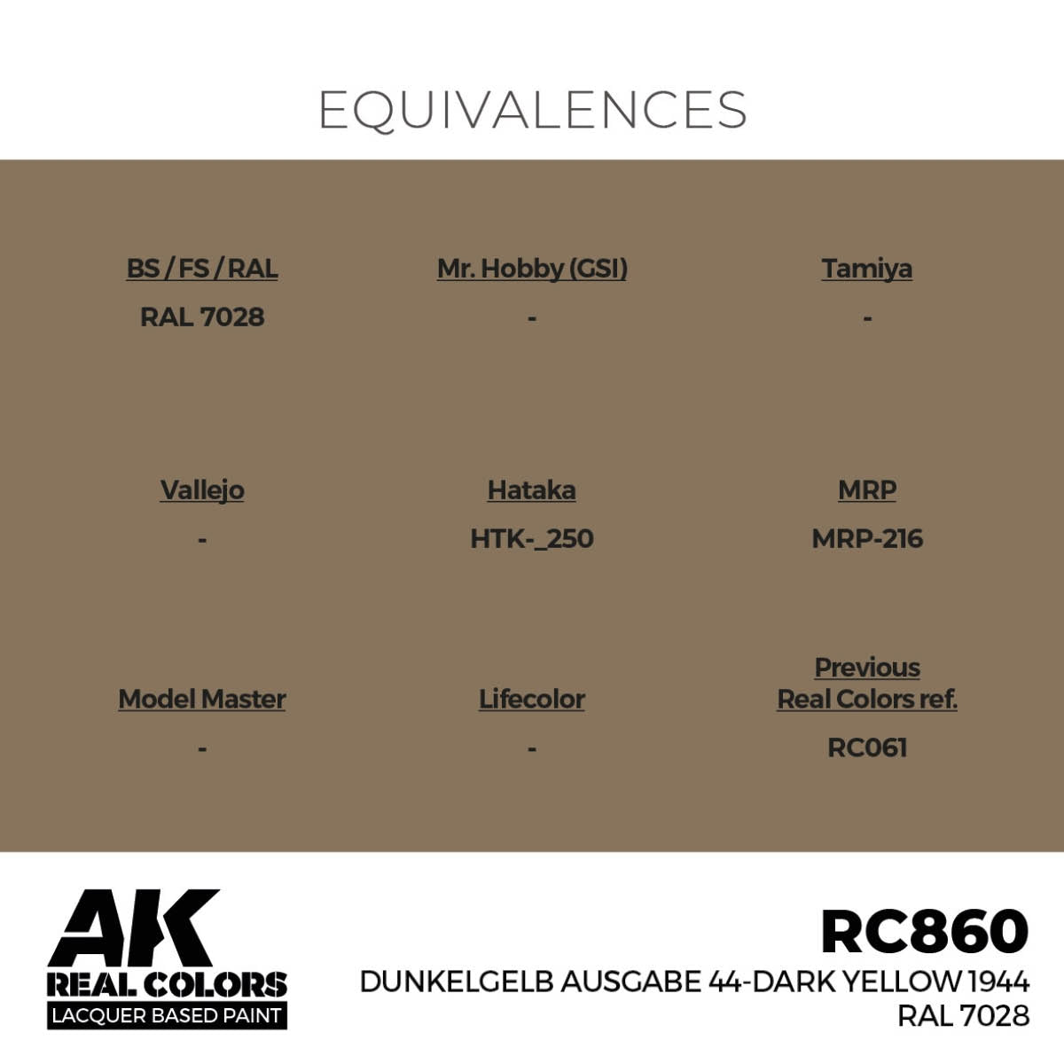 AK Interactive RC860 Dunkelgelb Ausgabe 44-Dark Yellow 1944 RAL 7028 17 ml – image 3